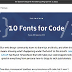 10 Fonts for Code