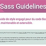 Une documentation franchisée de Sass Guidelines